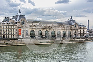 Orsay museum Musee dÃ¢â¬â¢Orsay and Eiffel tower, Paris, France